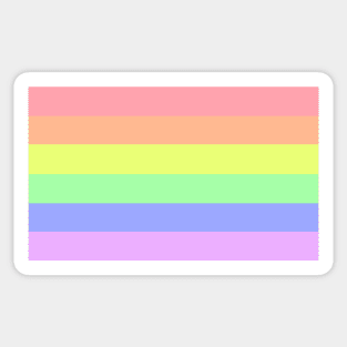 Pastel Rainbow Flag Sticker